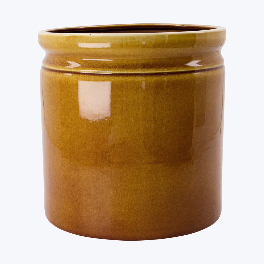 Ceramic Mocha Utensil Crock