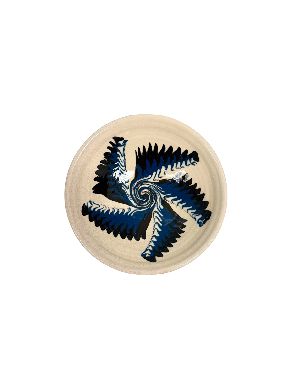 Ariadne Pasta Bowl Cream and Blue