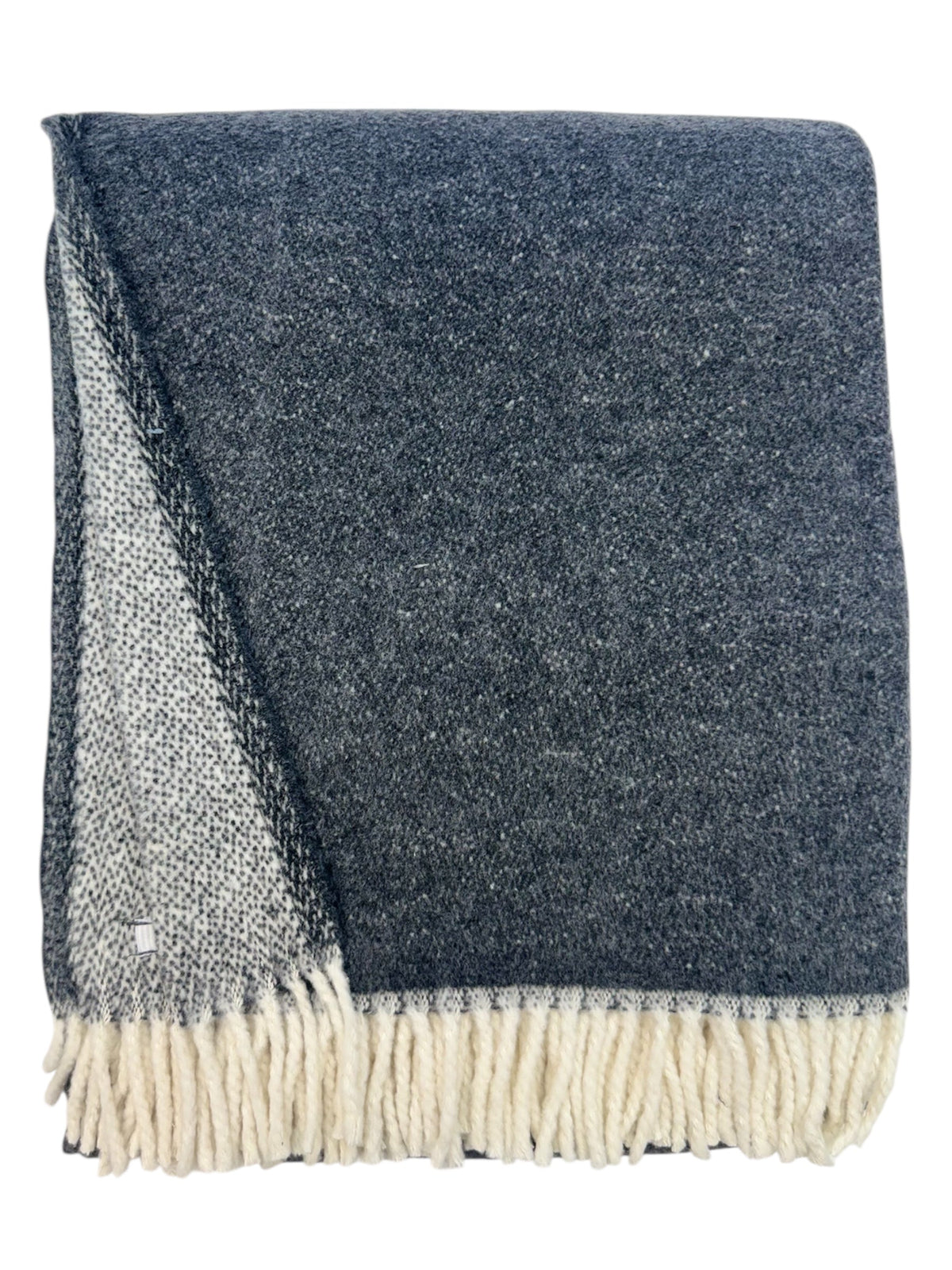Double Face Solid Mini Chevron Throw