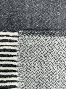 Double Face Solid Mini Chevron Throw