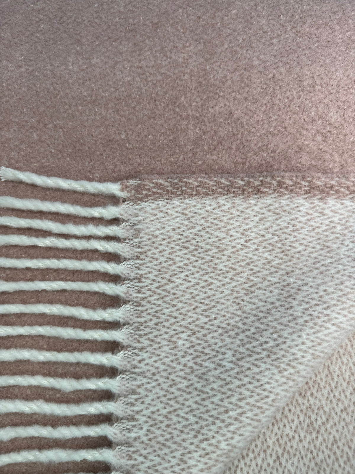 Double Face Solid Mini Chevron Throw