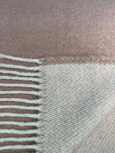 Double Face Solid Mini Chevron Throw