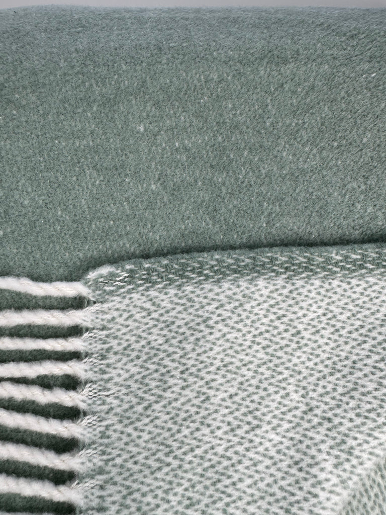 Double Face Solid Mini Chevron Throw