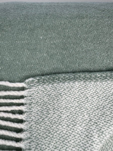 Double Face Solid Mini Chevron Throw