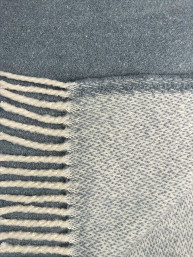 Double Face Solid Mini Chevron Throw