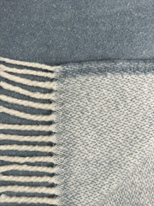 Double Face Solid Mini Chevron Throw