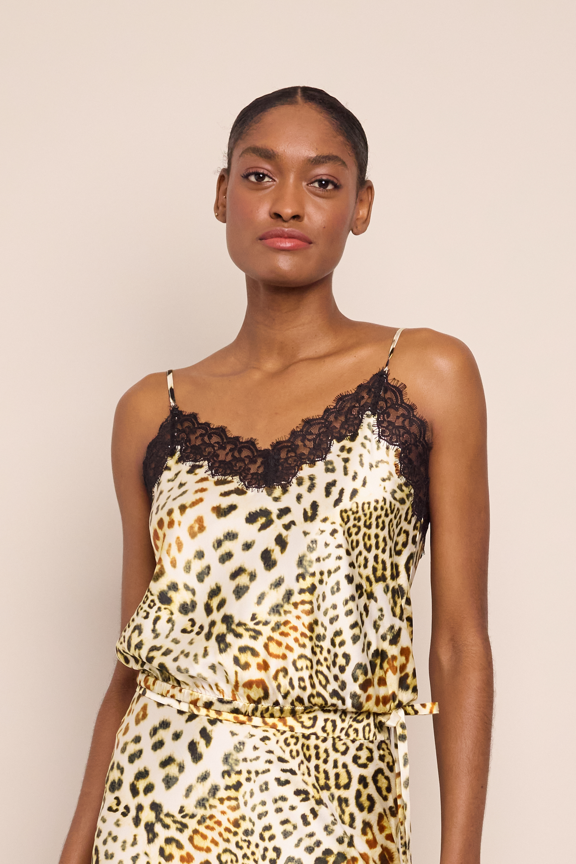 Cordoba Lace Top in Cheetah Natural