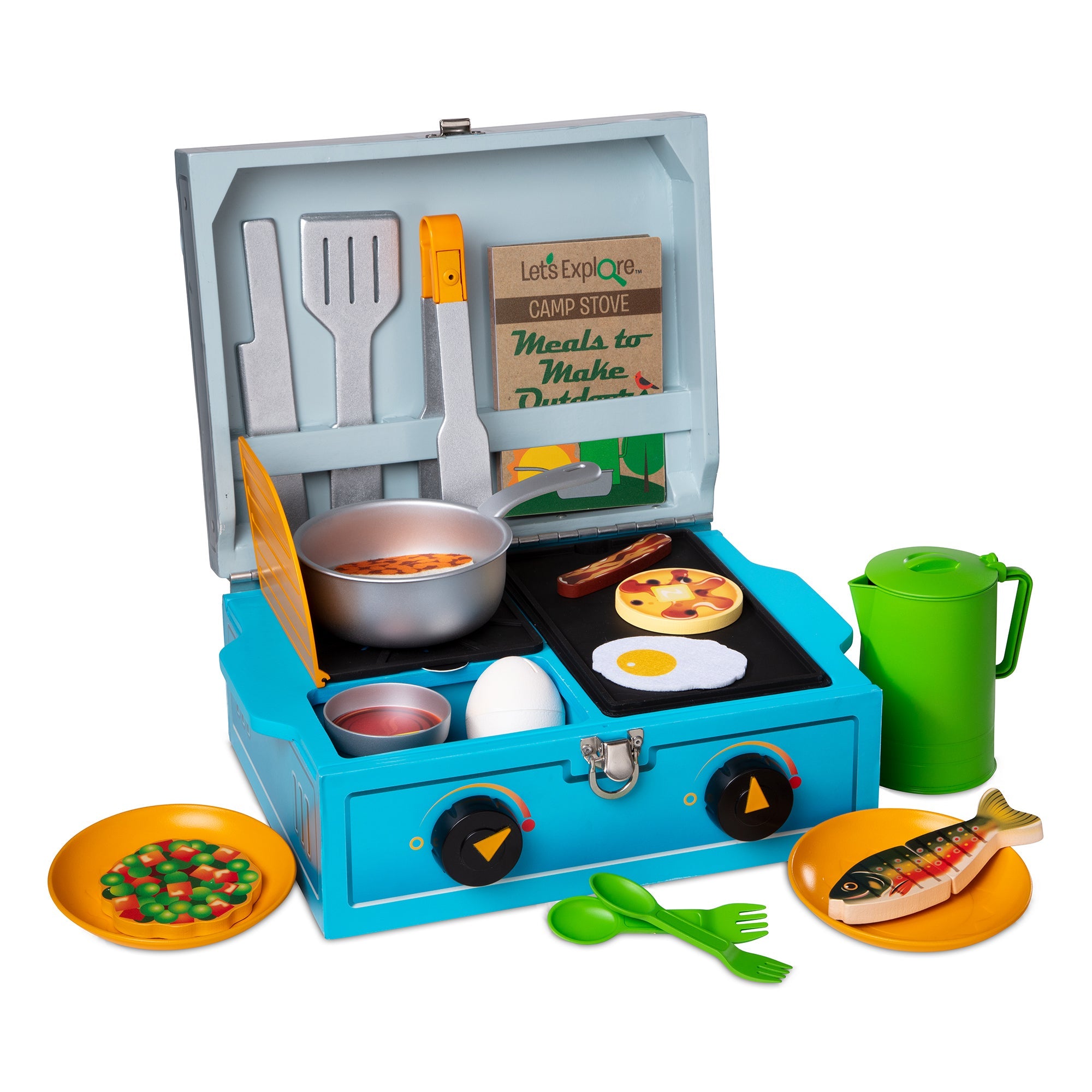Let’s Explore Wooden Camp Stove Playset