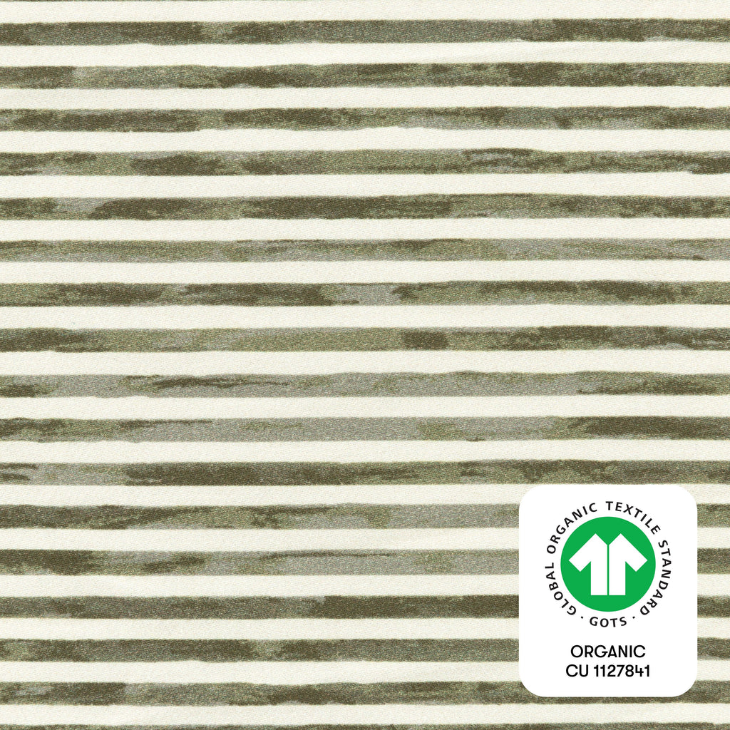 All-Stages® Bassinet Sheet in GOTS Certified Organic Brushed Cotton by Nate Berkus in Juniper Stripe