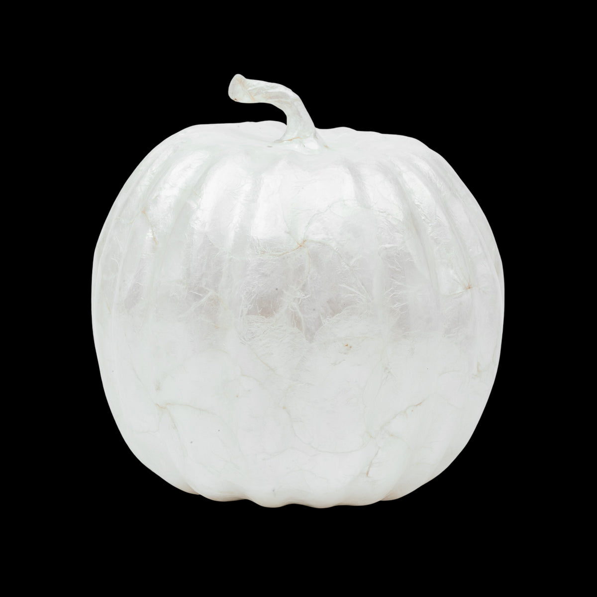 Large Capiz Pumpkin in Pearl