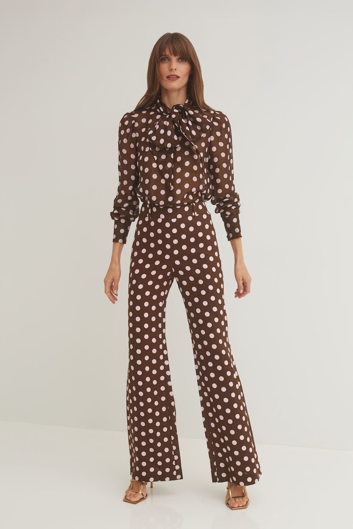 Mayflower Pants in Joelle Dot Brown