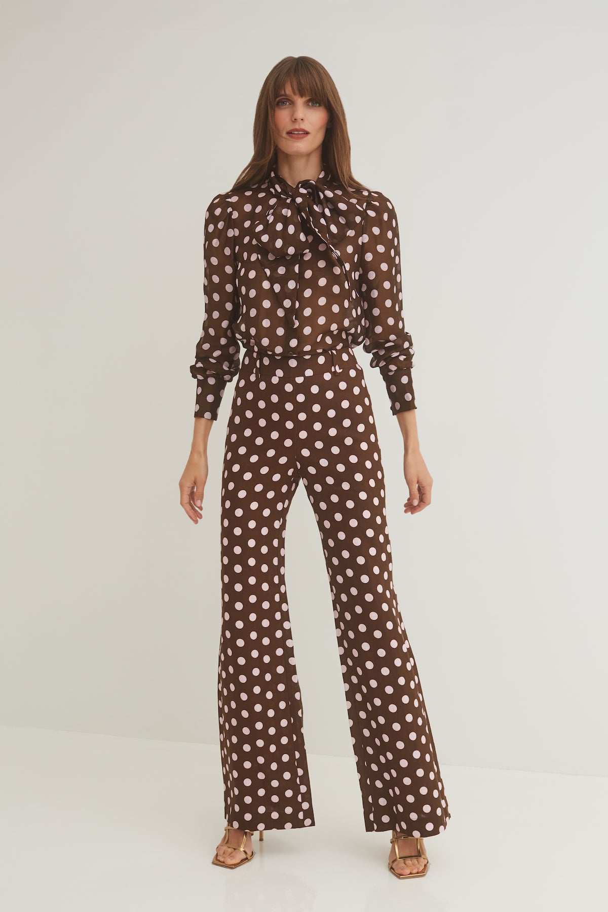 Mayflower Pants in Joelle Dot Brown