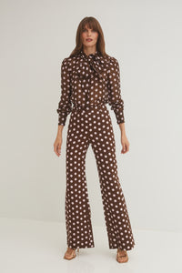 Mayflower Pants in Joelle Dot Brown
