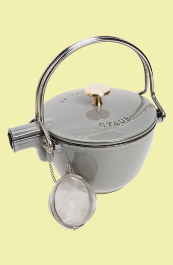 1 Quart Enameled Tea Kettle