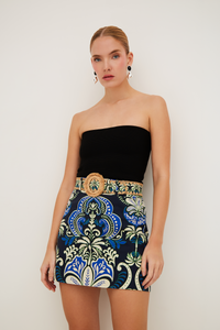 Blaze Skirt in Palm Pavillion Cobalt