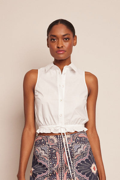 Hannah Top in White | Over The Moon