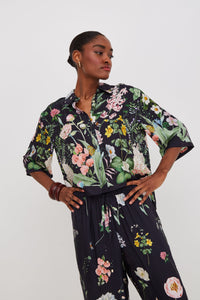 Calvia Top in Bloomsfield Navy