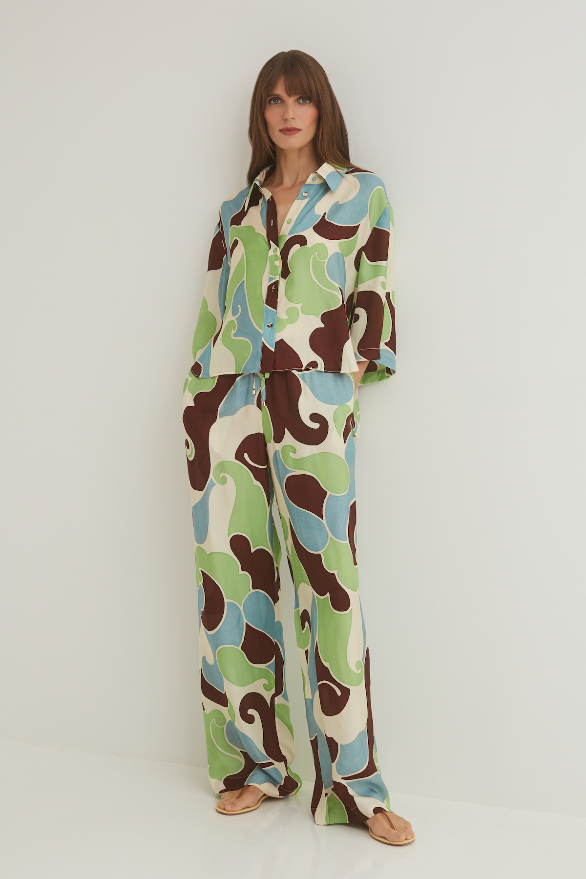 Girona Pants in Petal Wave Mint