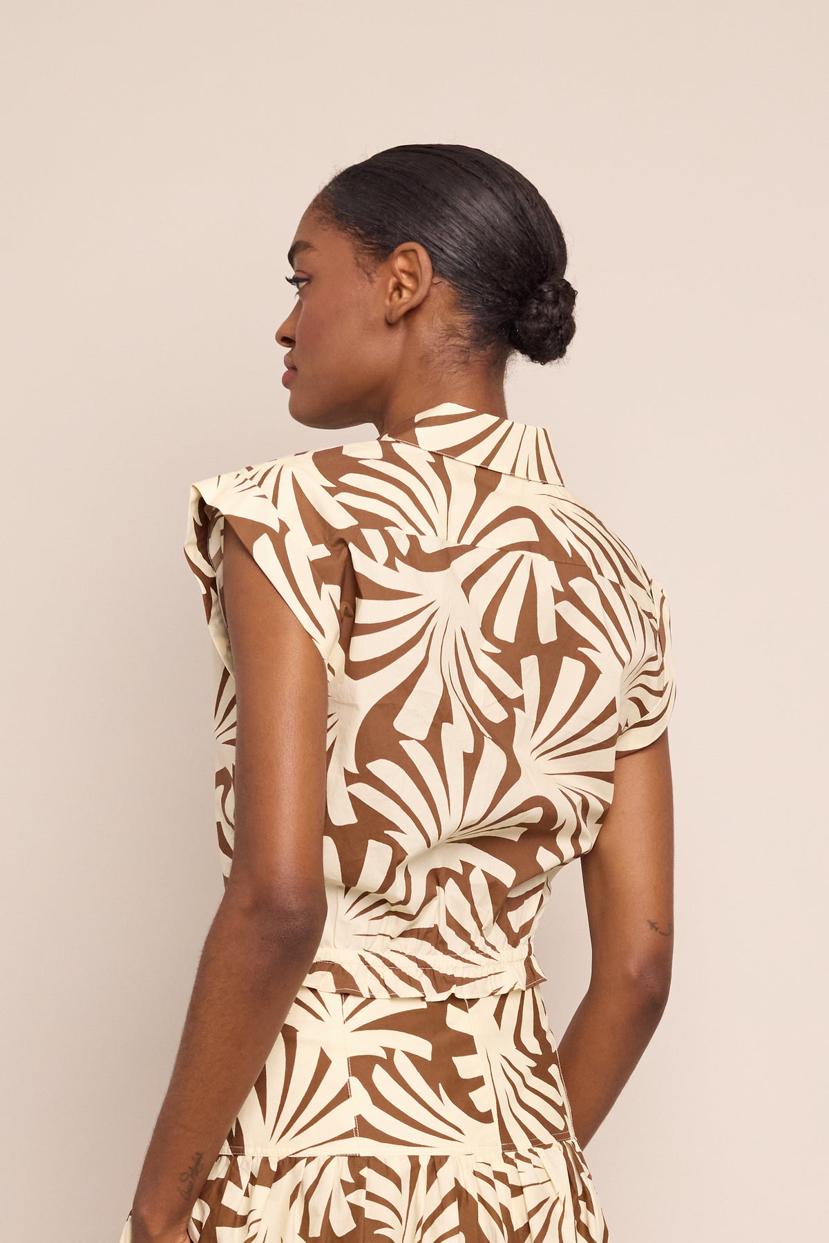 Octavia Top in Catalina Khaki