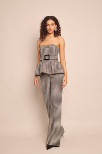 Christopher Pant in Houndstooth Black & White