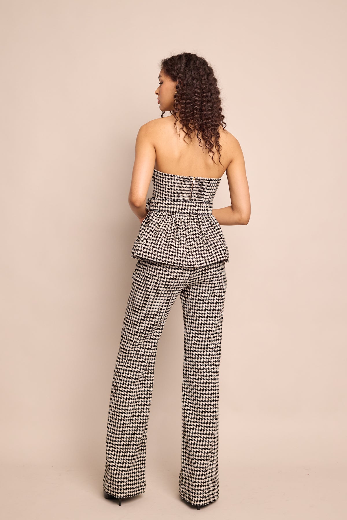 Christopher Pant in Houndstooth Black & White