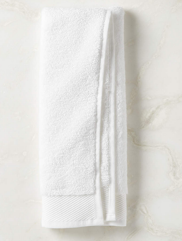 Arlow Organic Cotton White Hand Towel