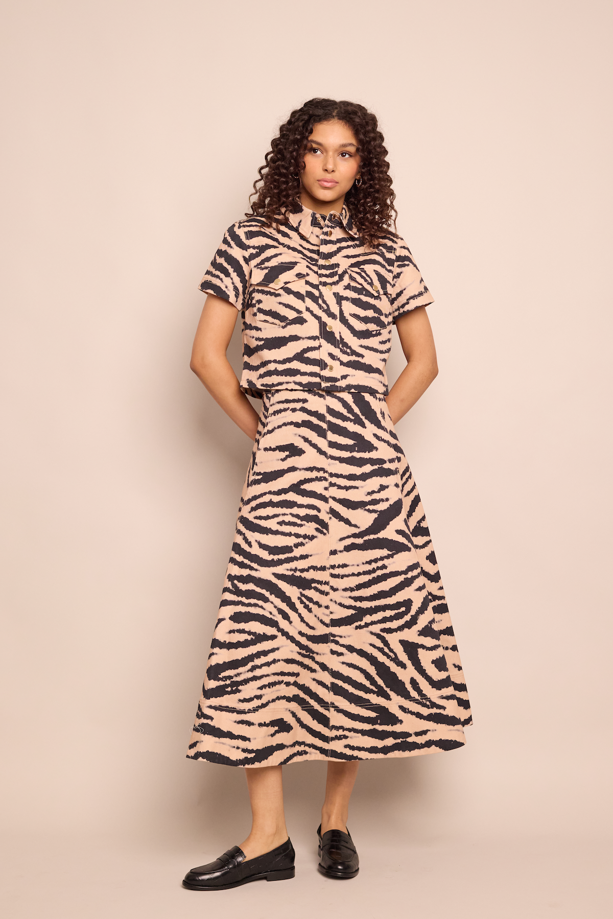 Aisha Skirt in Zebra Blush