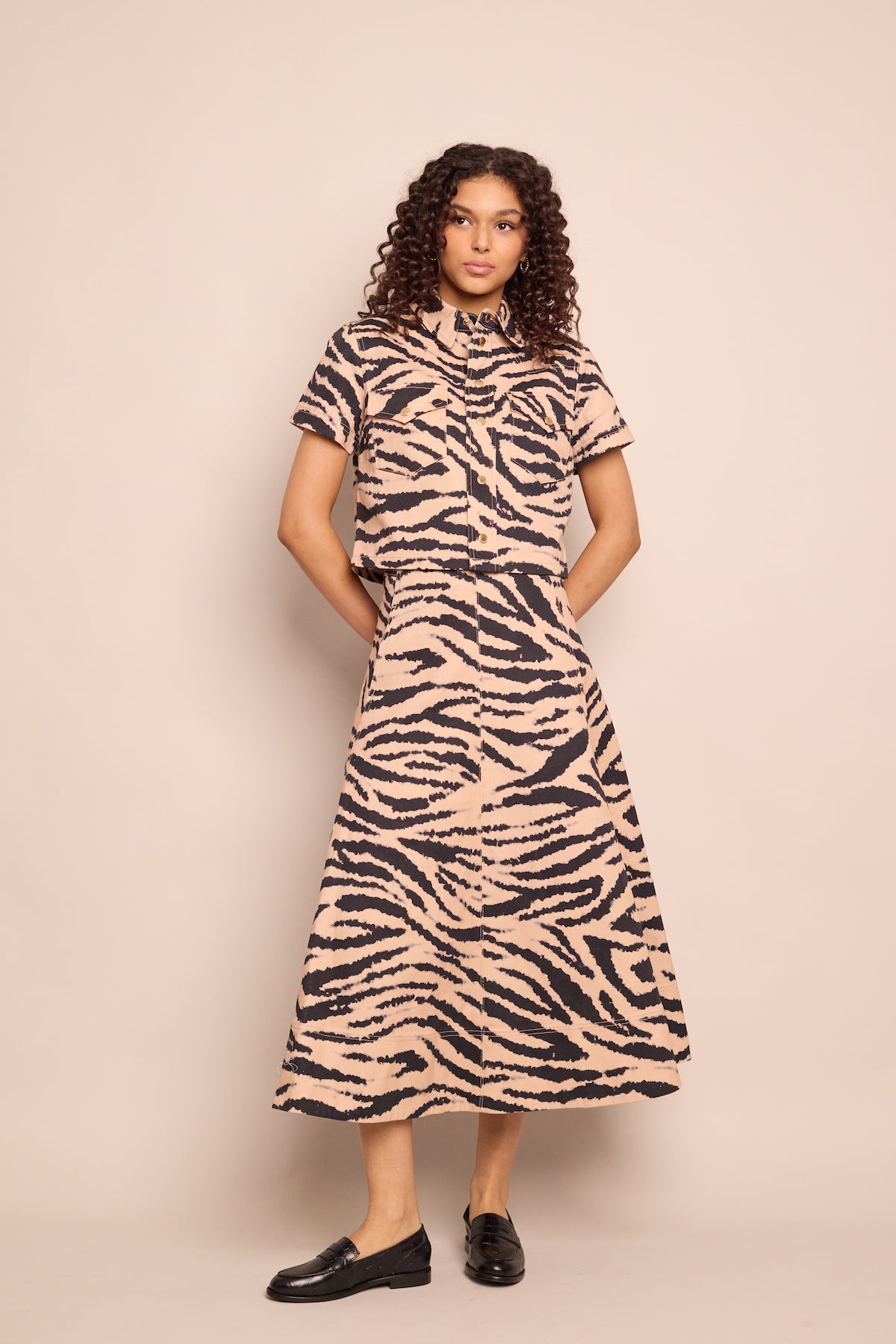 Aisha Skirt in Zebra Blush