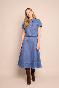 Aisha Skirt in Denim