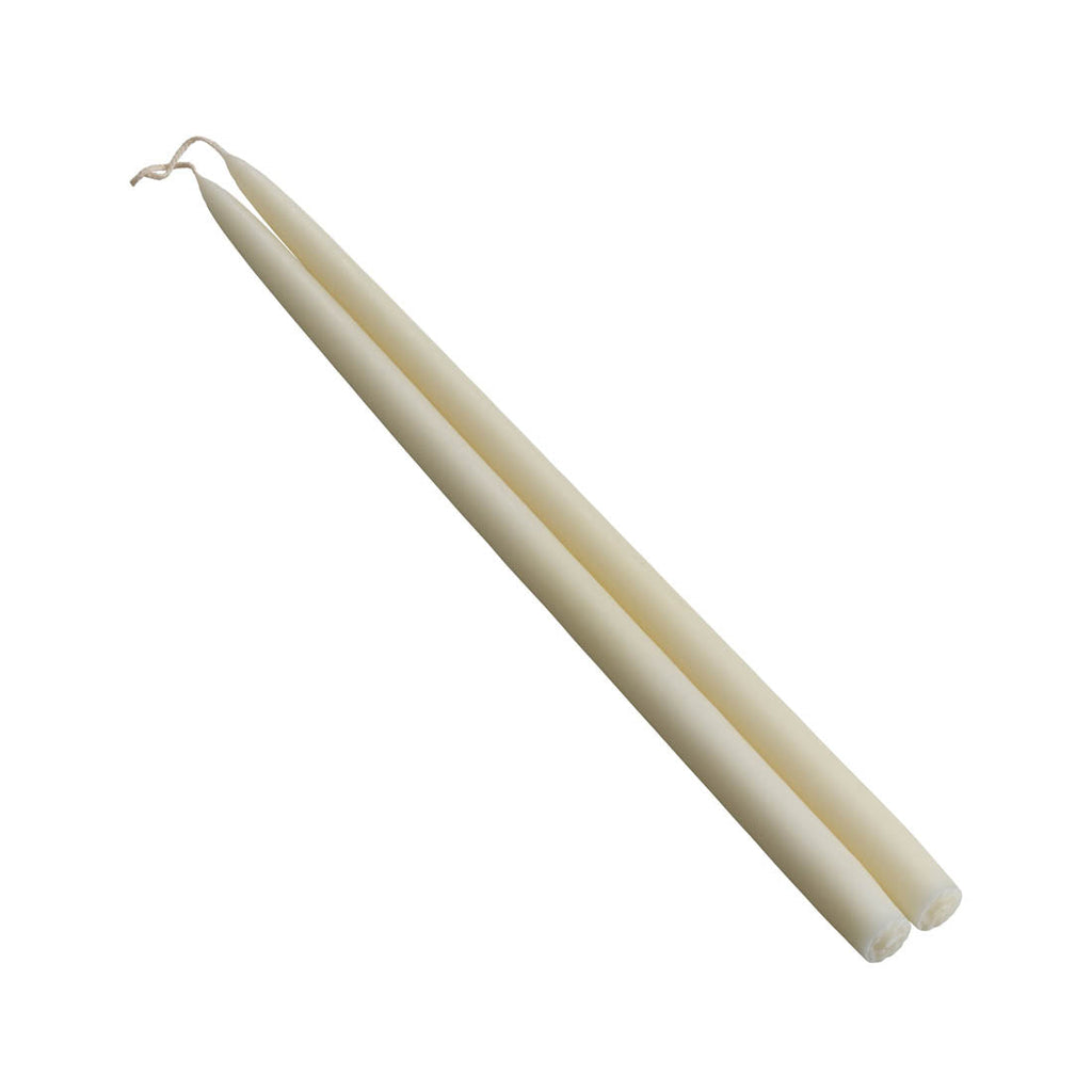 Taper Candle in Ivory, Set of 2