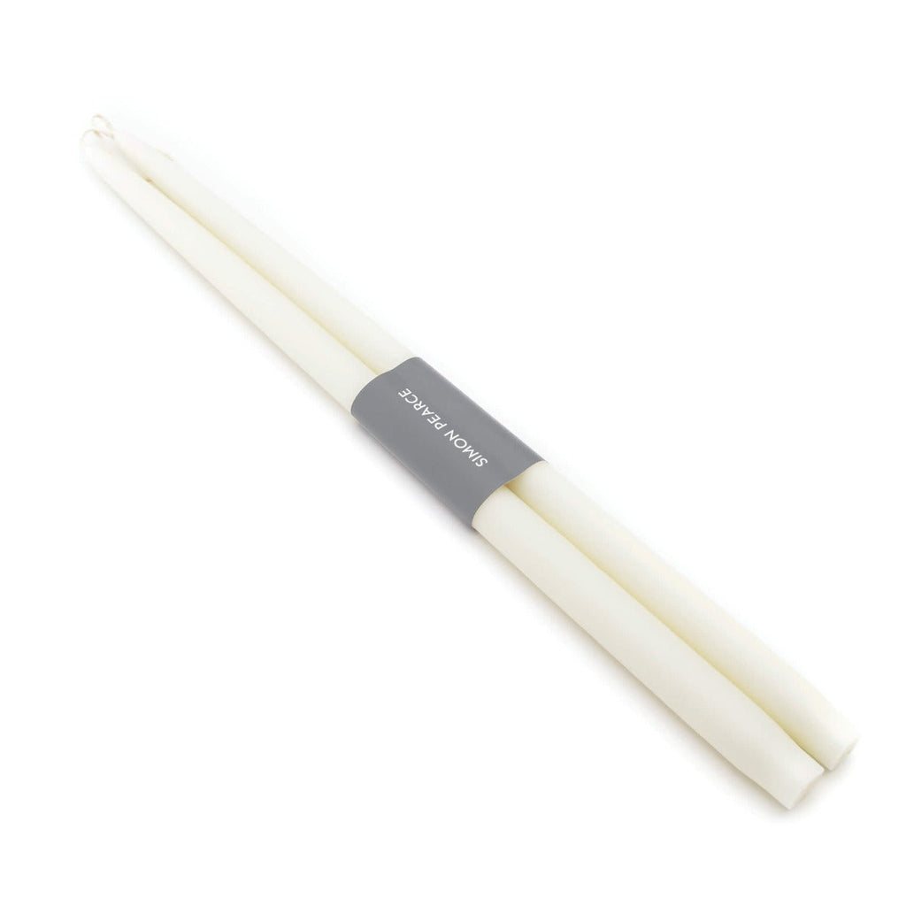 Taper Candle in Ivory, Set of 2