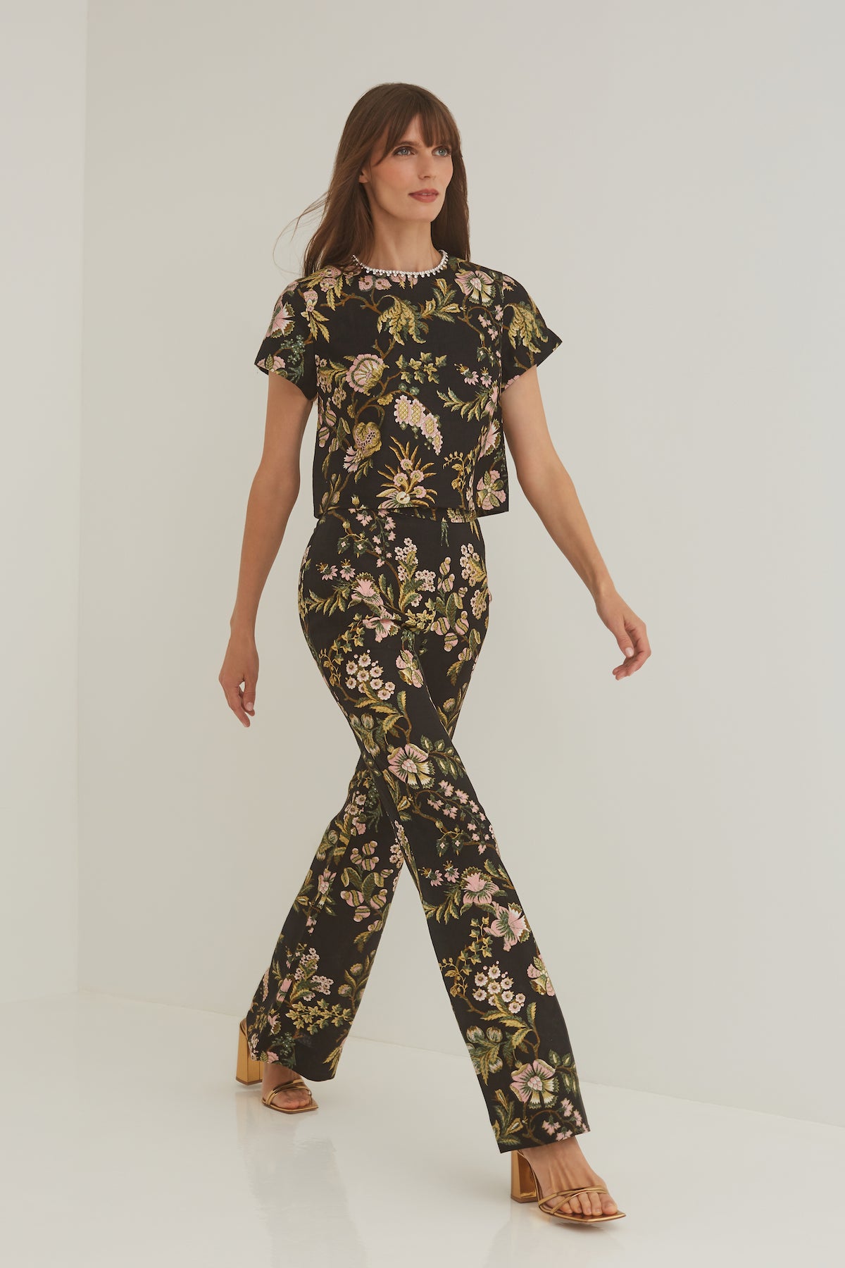 Josephine Pant in Clover Black