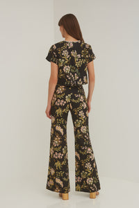 Josephine Pant in Clover Black