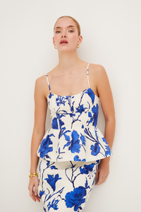 Alba Top in Athena Cobalt