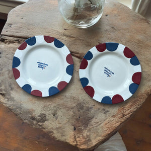 Hand-painted “American Dream, Baby” Plates, Set of 2