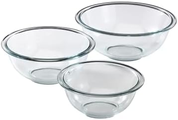 3-Piece Glass Mixing Bowl Set