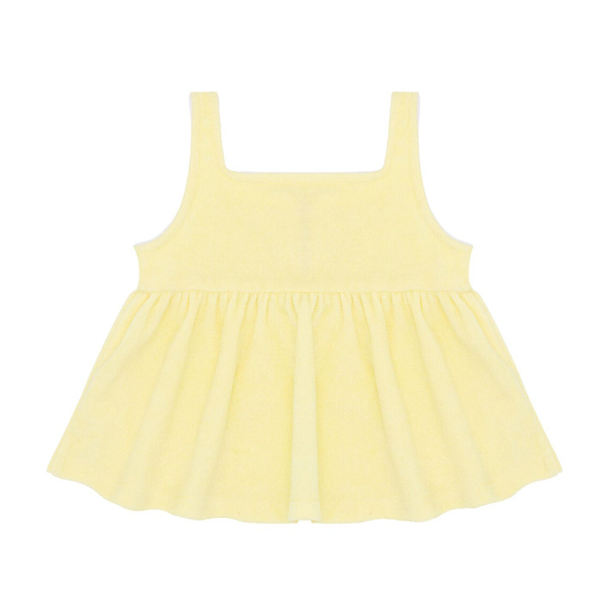 Girls Banana French Terry Button Up Tank