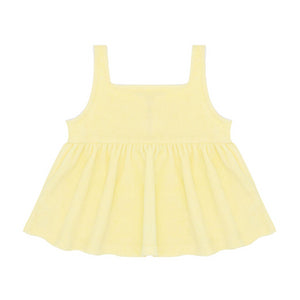 Girls Banana French Terry Button Up Tank