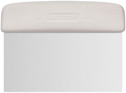 6" x 3" White Dough Scraper
