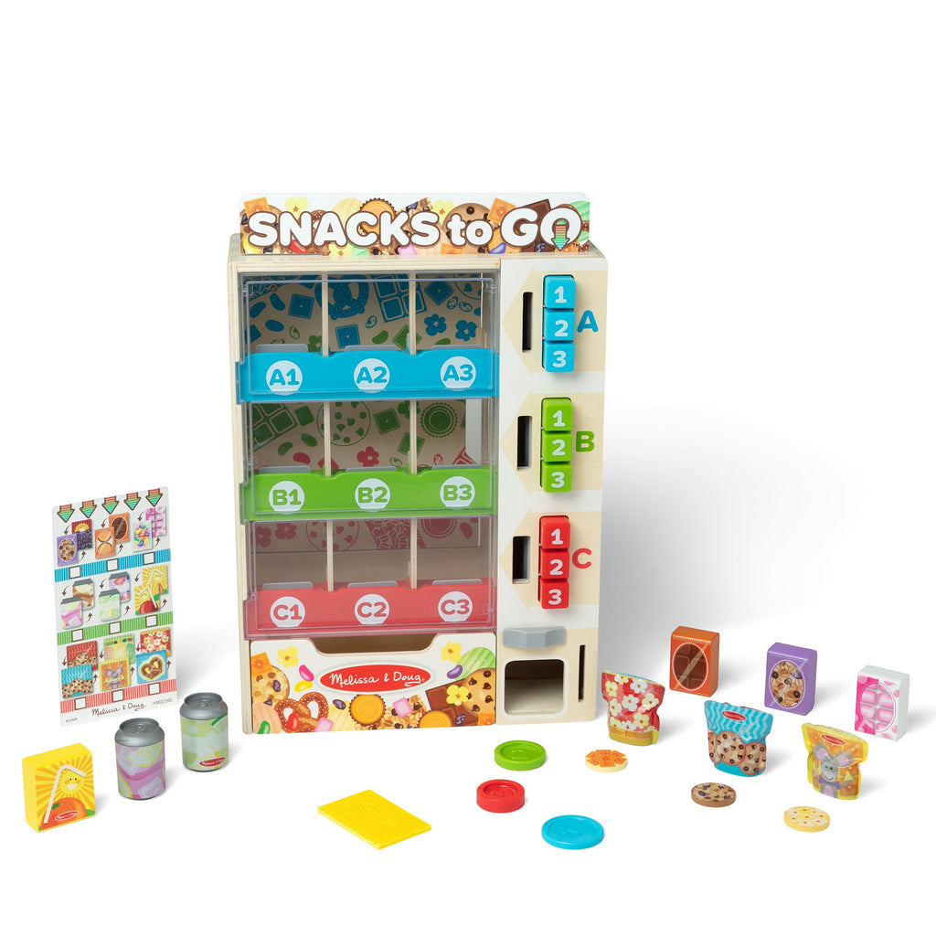 Sort, Stock, Select Wooden Vending Machine Play Set