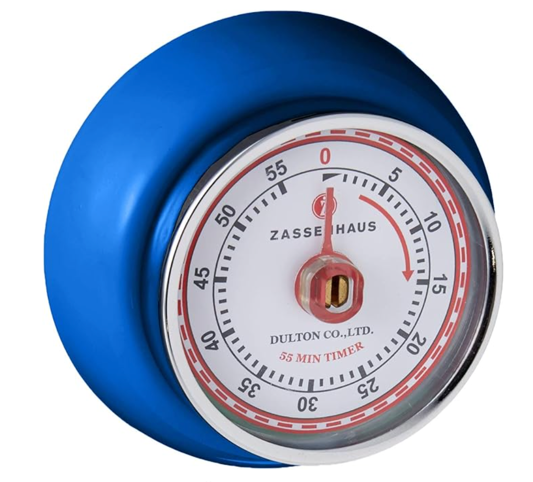 Zassenhaus Magnetic Retro Kitchen Timer (Royal Blue)