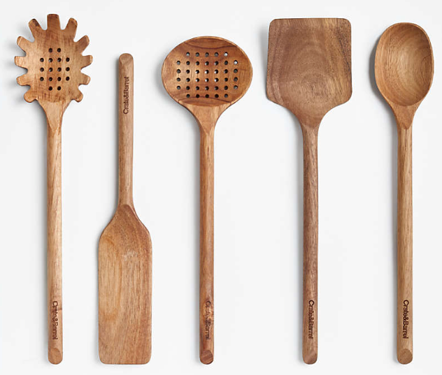 Acacia Utensils, Set of 5