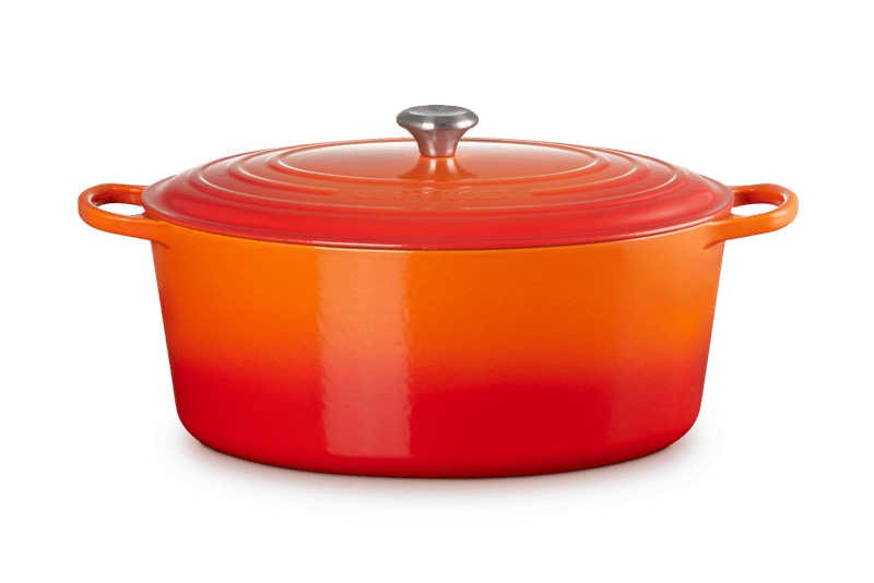 Signature Oval Dutch Oven in Flame 15.5 qt.