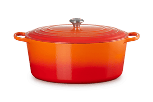 Signature Oval Dutch Oven in Flame 15.5 qt.