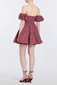 Selene Floral Ikat Mini Dress