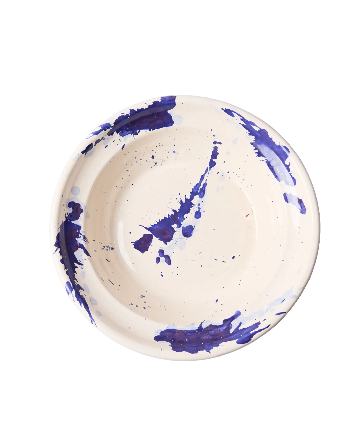 Montegranaro Large Blue & White Splatterware Serving Dish