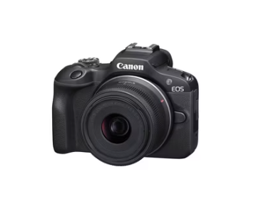 Canon EOS R100 RF-S18-45mm F4.5-6.3 IS STM Lens Kit: 24.1MP Mirrorless, Wi-Fi