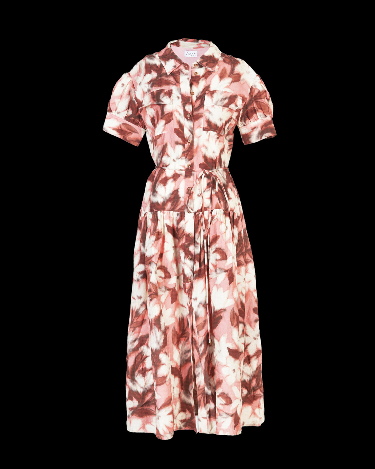 Carrington Dress in Geranium Pink Multi