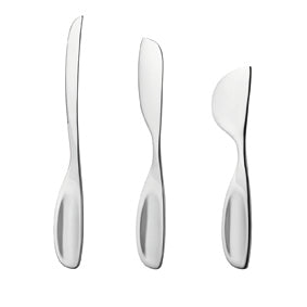 Alfredo Cheese Knives Stainless Steel, Set of 3