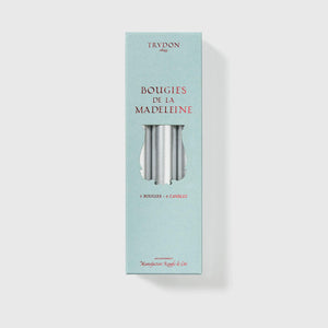 Madeleine Taper Candles in Silver, Box of 6